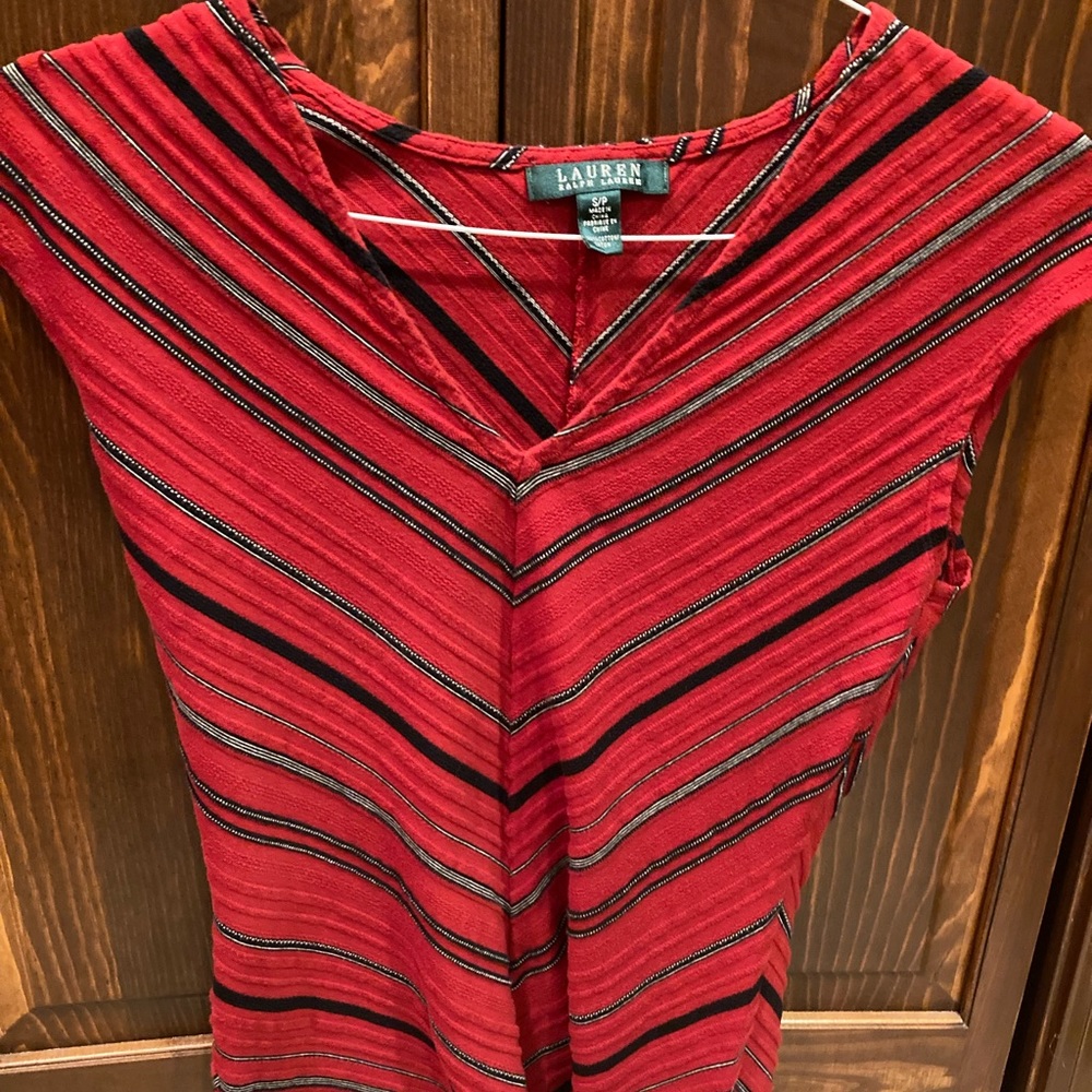 Women’s red striped tank top